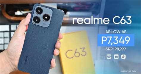 The Stain And Scratch Resistant Realme C63 Is Now Available For P8 999