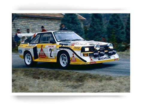 Audi Quattro S Walter R Hrl Christian Geistd Rfer Rallye Monte