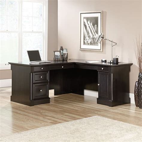 Sauder Palladia L Shaped Desk with Hutch (PS1122) – The Furniture Co.