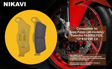 Nikavi Gdp Gold Series Brake Disc Pad Compatible For Bajaj Pulsar