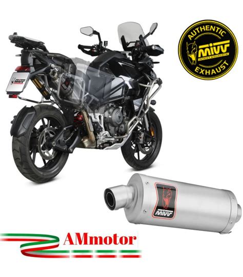 Mivv Triumph Tiger Terminale Di Scarico Moto Marmitta Dakar Inox