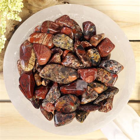 TBRE - Brecciated Jasper Tumbled Stones (1 lb) - Nature's Artifacts