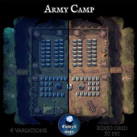 Army Camp Roll20 Marketplace Digital Goods For Online Tabletop Gaming