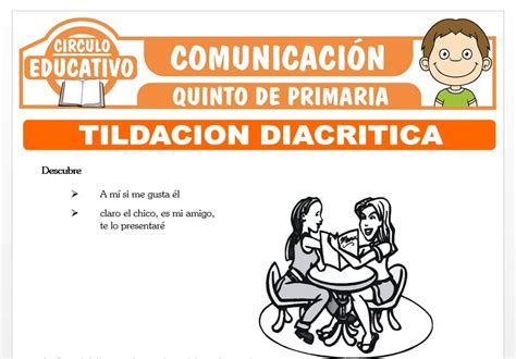 Tildación Diacrítica para Quinto de Primaria Fichas GRATIS