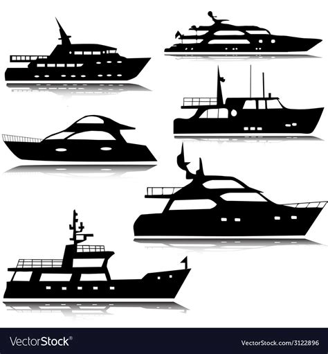 Yacht Silhouette Vector