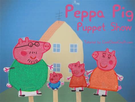 Peppa Pig Puppet Show {Tutorial} - Cook Clean Craft