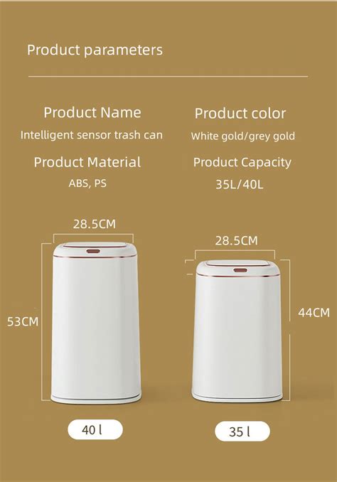 Buy Wholesale China Large Wholesale Smart Trash Can 35l 40l Sensor