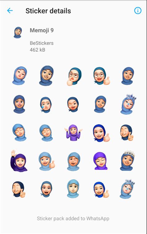 Memoji Muslim Hijab Stickers For Whatsapp Para Android Download