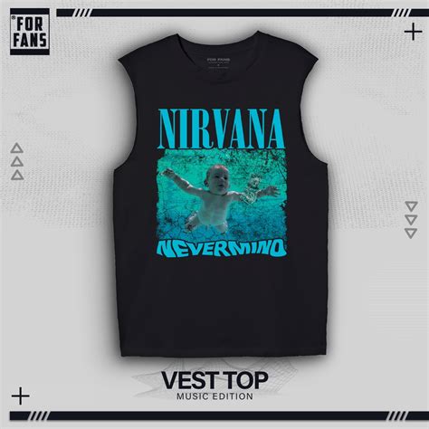 Jual VEST TANK TOP FOR FANS Kaos Tanpa Lengan NIRVANA Nevermind