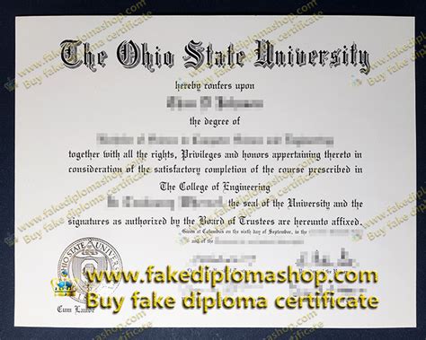 Obtain A Fake Osu Diploma Ohio State University Degree