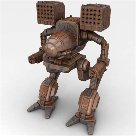 Mech Robot F 432 Free 3D Model Blend Obj Fbx Free3D