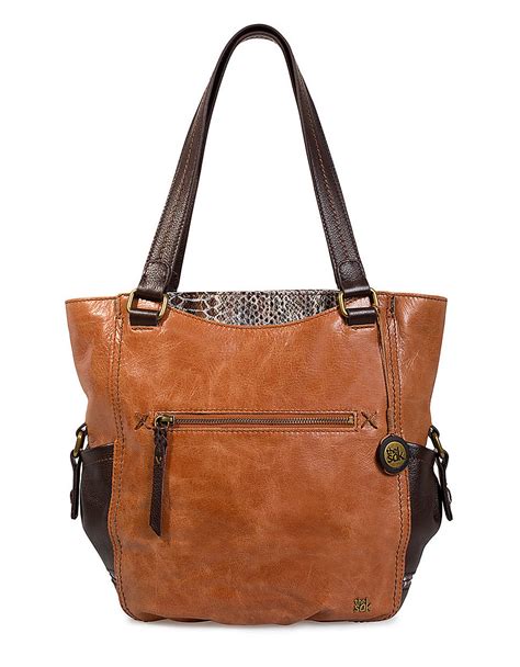 The Sak Kendra Leather Tote Bag in Brown - Lyst