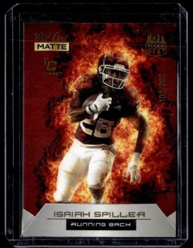 Wild Card Matte Rookie Heat Isaiah Spiller Rc Rh Ebay