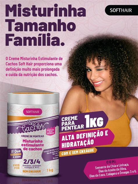 Softhair Creme De Pentear Misturinha Estimulante De Cachos 1Kg Compre