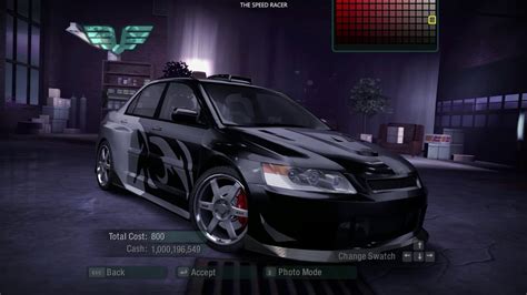 Nfs Carbon Mitsubishi Lancer Evo Ix Mr Edition Customization Youtube