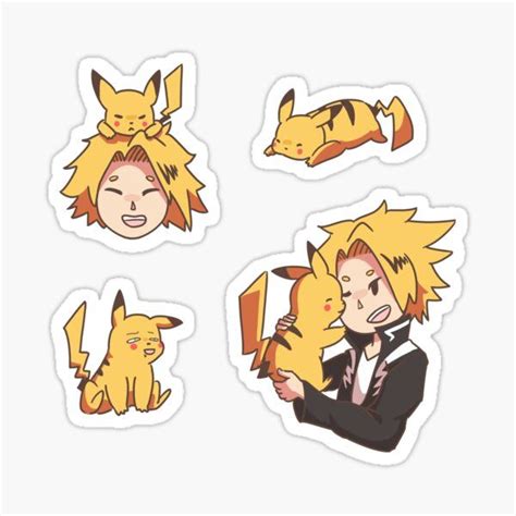 Denki Kaminari Stickers For Sale Cute Stickers Anime Stickers Anime