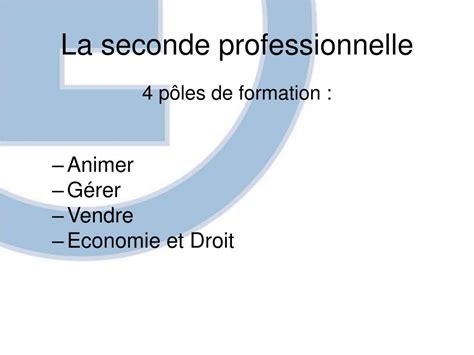 PPT FILIÈRE VENTE BAC PRO COMMERCE Baccalauréats professionnels en 3