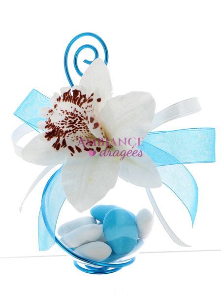 Boule Drag Es Turquoise Orchid E Vente Contenant Drag E Mariage