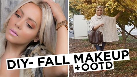 Diy Fall Inspired Makeup And Ootd Video Youtube