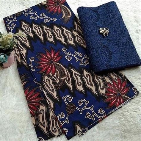 Jual Kain Batik Jarik Kebaya Coupe Set Brokat Embos Katun Prima Seragam