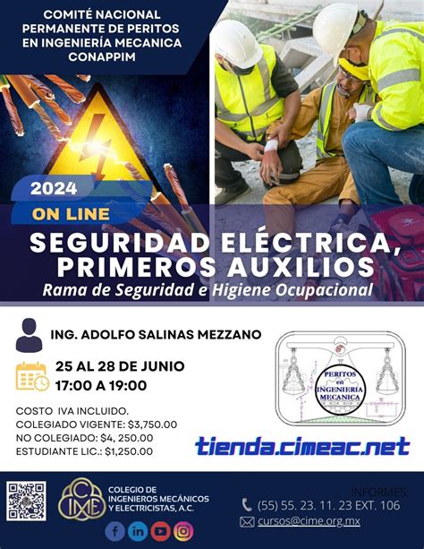 Seguridad ElÉctrica Primeros Auxilios Rama De Seguridad E Higiene Ocupacional Colegio De