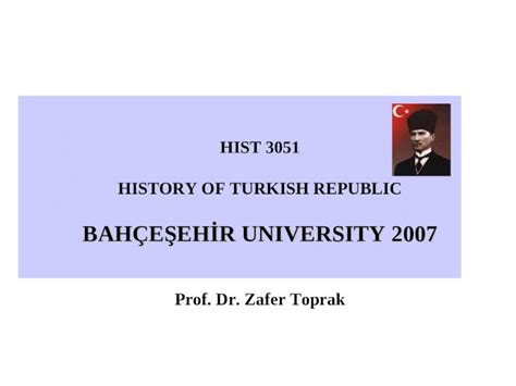 Ppt Hist History Of Turkish Republic Bah E Eh R University