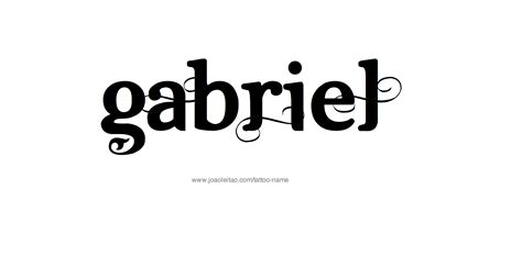 Gabriel Name Tattoo Designs