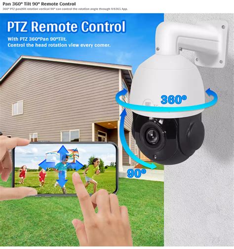 30x Zoom POE PTZ 5MP PTZ DOME CAMERA Two-Way Audio - Security Camera System