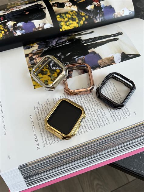 Apple Watch Case Apple Watch Face Cover Apple Watch Bumper Apple Watch Protector Silver Gold ...