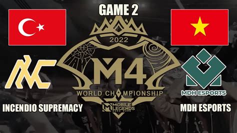 INCENDIO Vs MDH ESPORTS Game 2 M4 Knockout Stage Day 3 M4 World