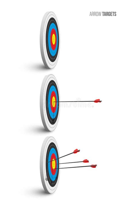 Sistema De La Blanco Del Tiro Al Arco Blancos Del Tiro Al Arco Con Las