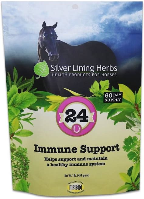 Silver Lining Herbs Immune Support Horse Supplement 1 Lb Bag