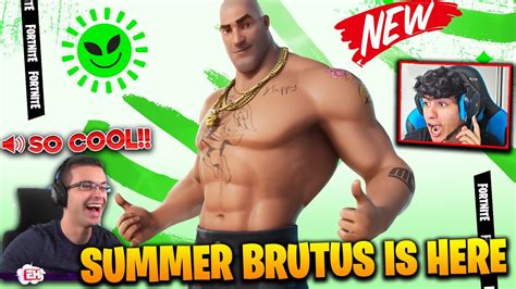 Streamers React To Beach Brutus Skin In Fortnite Item Shop Youtube