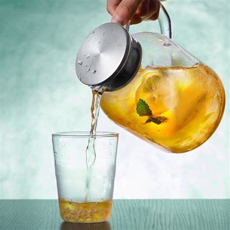 A Glass Pitcher With An Easy Pour Spout And Comfy Handle Thatll