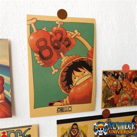 One Piece Characters Vs Monkey D Luffy Poster Pcs Set One Piece