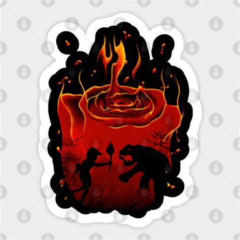 Red Flower Jungle Book Sticker Teepublic