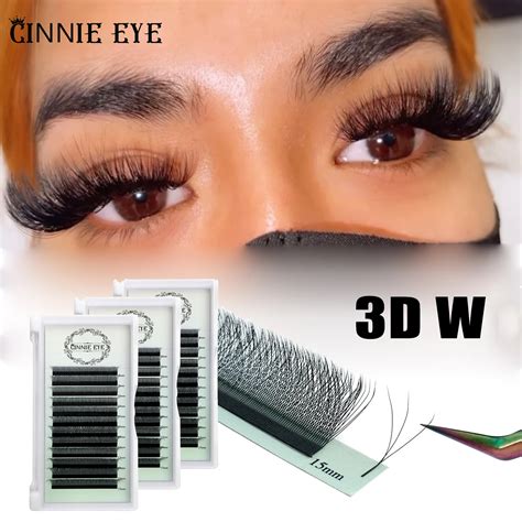 Cilios 3d W Lash Extension Supplies 4d W Y Shape Lash Clusters Premade Volume Fans Natural