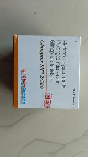 GLIMIPREX MF 2 500 TAB 2 Mg At Rs 101 01 Stripe In Dhamnod ID