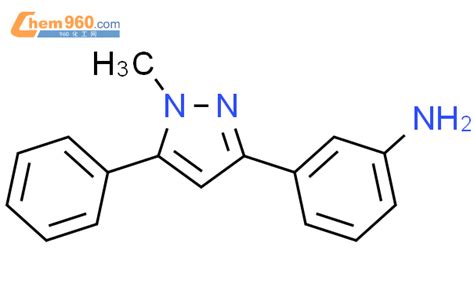 143704 45 4 Benzenamine 3 1 methyl 5 phenyl 1H pyrazol 3 yl 化学式结构式