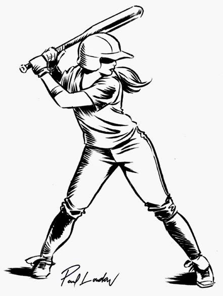 Softball Bat Drawing at GetDrawings | Free download