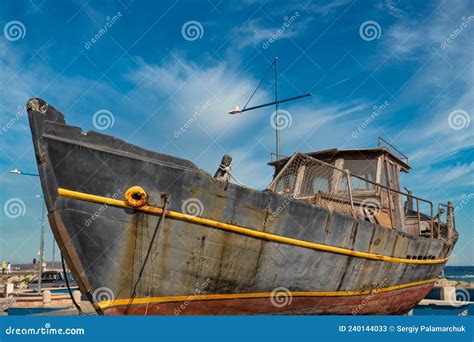 Fishing Boat In Seaport Of Ayia Napa Cyprus Stock Image Image Of