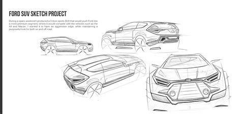 Ford Suv Sketch Project By Joshua Chapman At