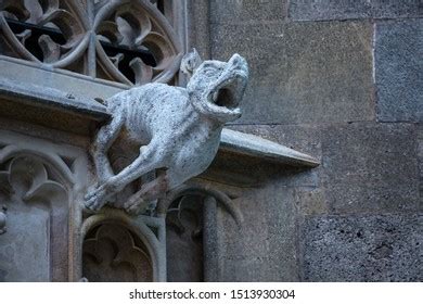 Elements Gothic Architecture Grotesque Chimera Gargoyle Foto Stock