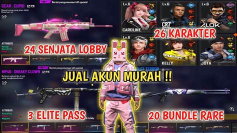 ADA BUNDLE ALWIKOBRA CHRONO ALOK LV6 SKIN SCAR CUPID JUAL AKUN FF