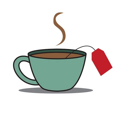 Premium Vector Cup Of Hot Tea Drink Vector Design