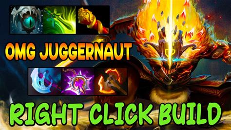 Right Click Build Juggernaut Crazy Team Fight Intense Omnislash