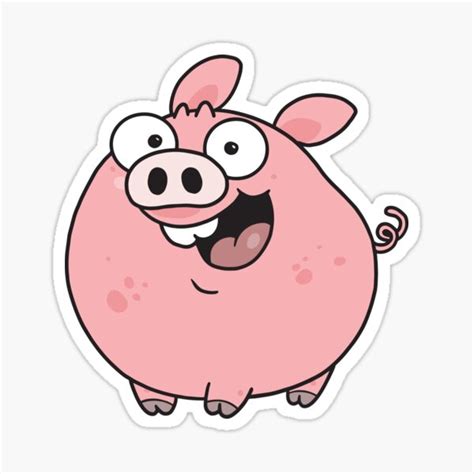 "Animal cute baby pig" Sticker for Sale by babymanagascar | Redbubble