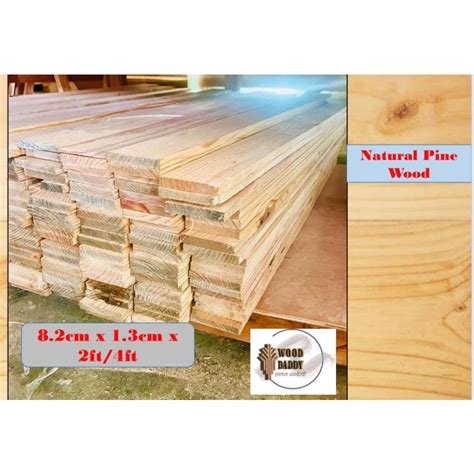 Recycle Pine Wood 8 2cm X 1 3cm X 1 2 4kaki Siap Ketam DIY Recon