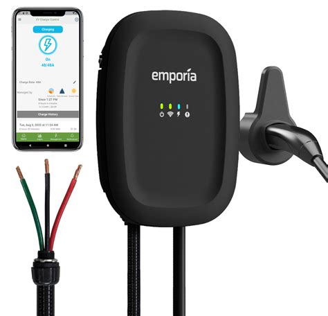 Emporia EV Charger Hardwire NACS Black EMEVSE1 B H T Best Buy