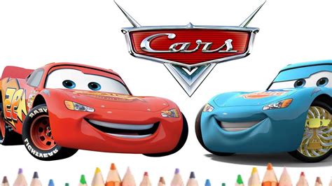 Disney Cars Lightning McQueen Drawing And Colouring Gadi Wala